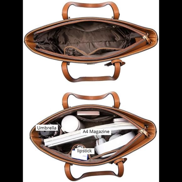 3Pcs Handbags for Women Shoulder Bags Tote Satchel Set - Picture 7 of 7